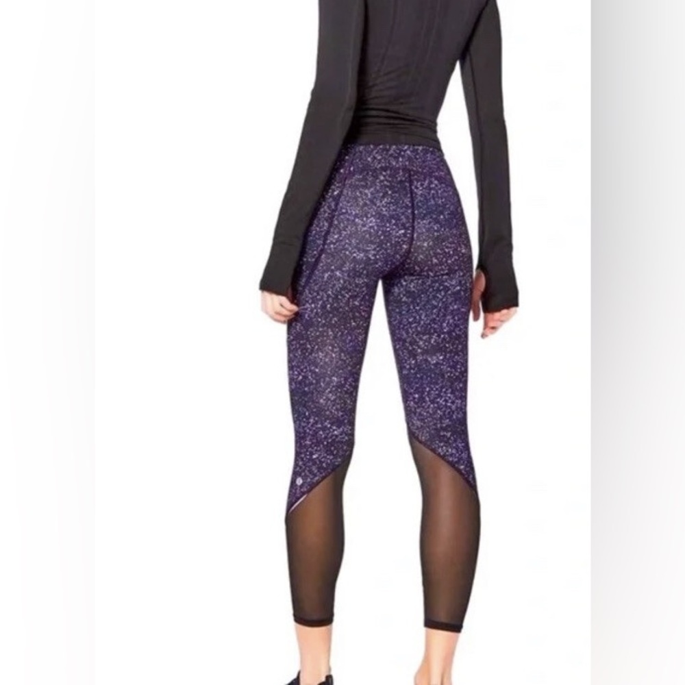 LULULEMON Gait Keeper 7/8 leggings in Crystalline Multi (Cosmic purple) Size 4